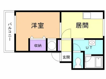 グランコート登別【103号室】の間取り