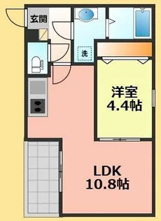 ジーメゾン名古屋楠味鋺アノリス【303号室】の間取り
