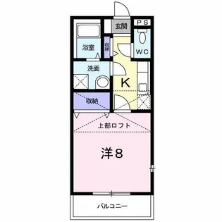 メルベーユ【201号室】の間取り