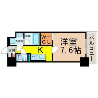 1Kの間取り画像