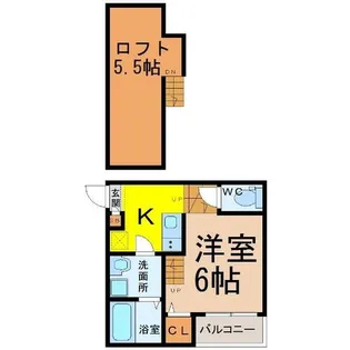 ハーモニーテラス松園【1階】の間取り