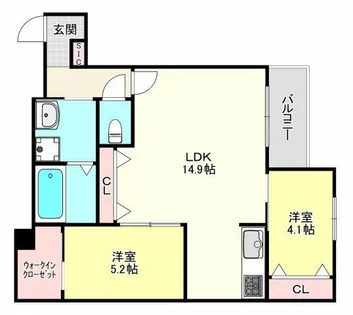 KOGI Residence 花園本町【1階】の間取り
