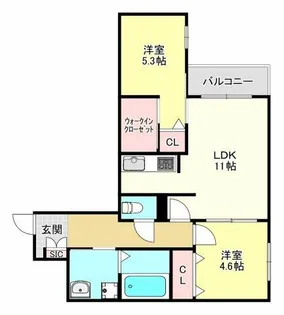 KOGI Residence 花園本町【3階】の間取り