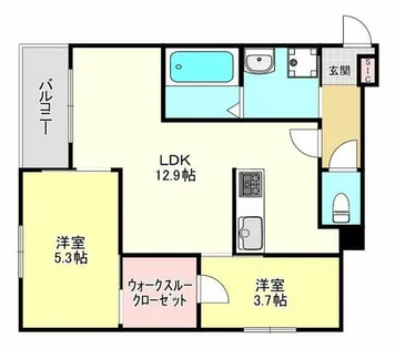 KOGI Residence 花園本町【2階】の間取り
