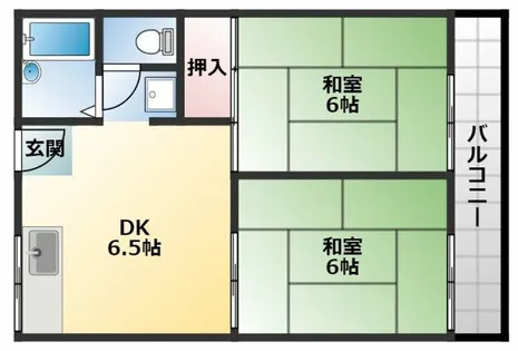 中野ハイツ【2階】の間取り