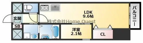 ONLYONE東大阪・布施【2階】の間取り