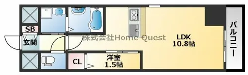 ONLYONE東大阪・布施【10階】の間取り