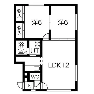 ルミエール東雁来【1階】の間取り