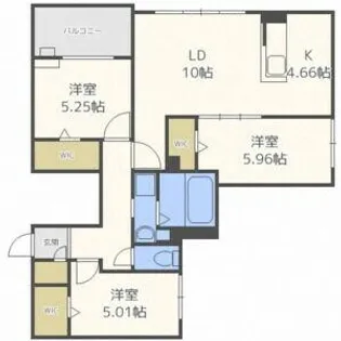 MセレクションステラⅡ【2階】の間取り