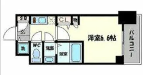 スワンズ谷町セントシティ【2階】の間取り