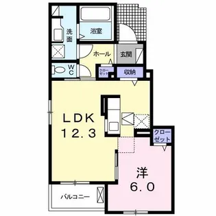 大阪府大阪狭山市茱萸木3丁目【アパート】の間取り