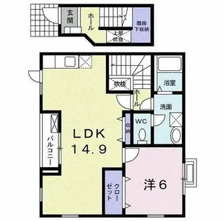 大阪府大阪狭山市茱萸木7丁目【アパート】の間取り
