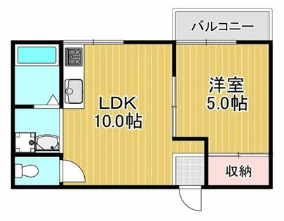 マンションシャトロー【2階】の間取り