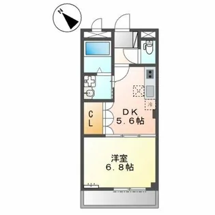 梅町マンション【1階】の間取り