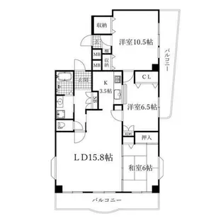 ナビシティ大須Ⅱ【14階】の間取り