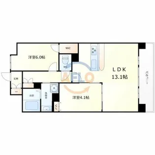 Sophia court宿院【903号室】の間取り