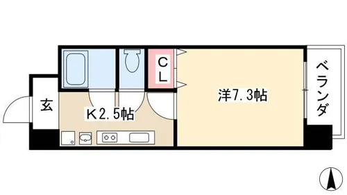 ルーチェ栄【906号室】の間取り