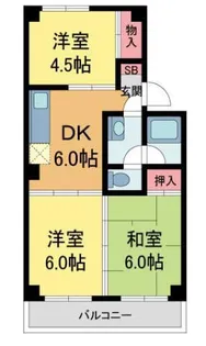ユーミーハイツ【1階】の間取り