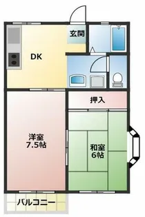 悠遊館【203号室】の間取り