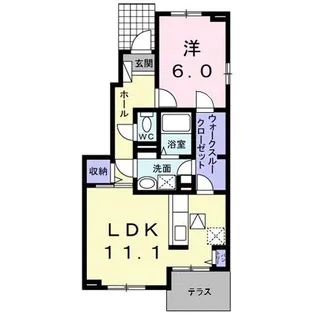 Lupicon Yabase【1階】の間取り