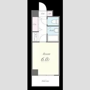 サンユタカマンション【8階】の間取り