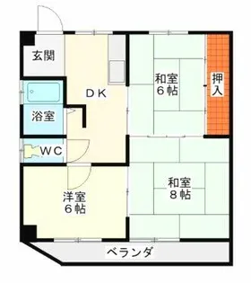 天池ビル【4階】の間取り