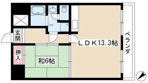 ファルコン熱田【403号室】の間取り