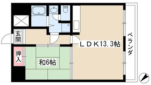 ファルコン熱田【403号室】の間取り