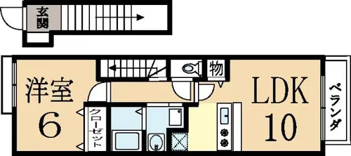 アビタシオン【2階】の間取り