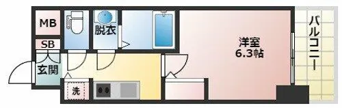 S-RESIDENCE江坂Eminence【10階】の間取り