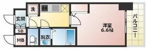 S-RESIDENCE江坂Eminence【5階】の間取り