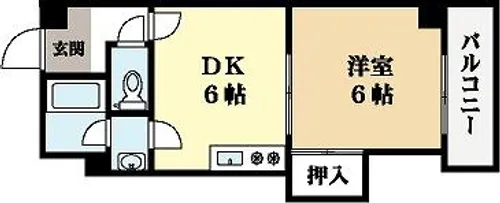 ルミエール春日森【5階】の間取り