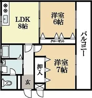 京都府宇治市広野町一里山【マンション】の間取り