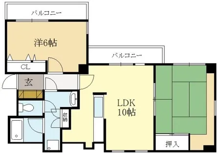 アネックス大久保【2階】の間取り