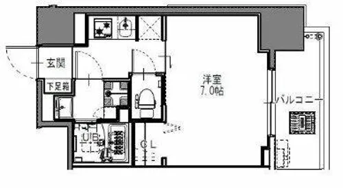 S-RESIDENCE難波大国町Deux【12階】の間取り