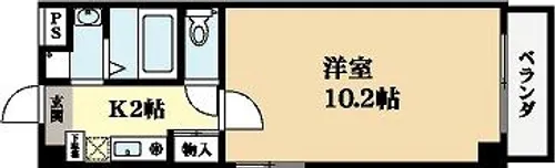 陽明館【1階】の間取り