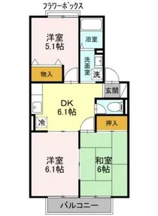 ミルキーウェイ【1階】の間取り