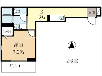 京都府城陽市寺田垣内後【アパート】の間取り
