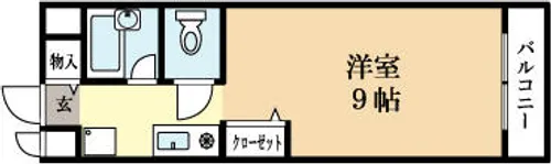コート木幡【1階】の間取り