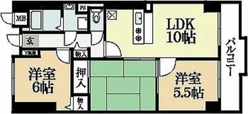 ラポート小林【3階】の間取り