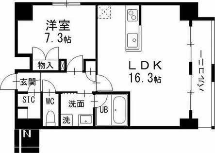 コンフォート新栄【9階】の間取り