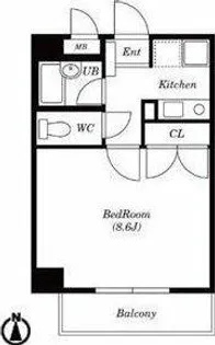 ベルメゾン並木【4階】の間取り