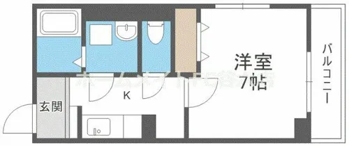 コトン ヴァリ 寺田町駅前【2階】の間取り