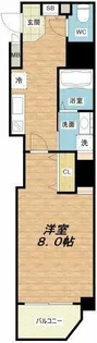 エスライズ天満橋【8階】の間取り