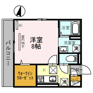 スチール立山【1階】の間取り