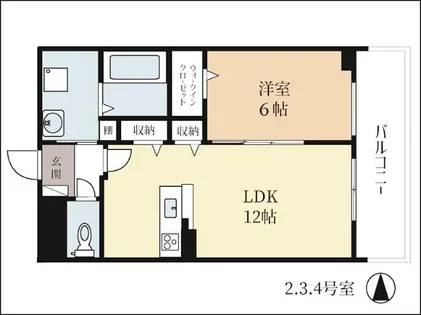 フルール アムール【2階】の間取り