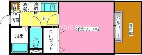 ドルフィン・ブルー【1階】の間取り