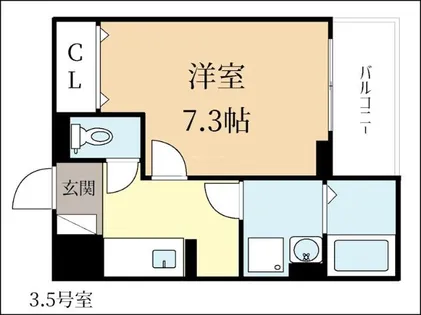ウィスタリアⅡ【2階】の間取り