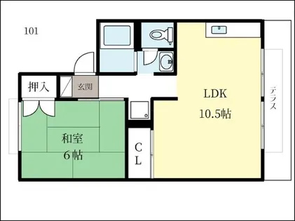 パレーシャル柳田【2階】の間取り
