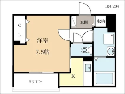 サンレーベ東垣外【2階】の間取り